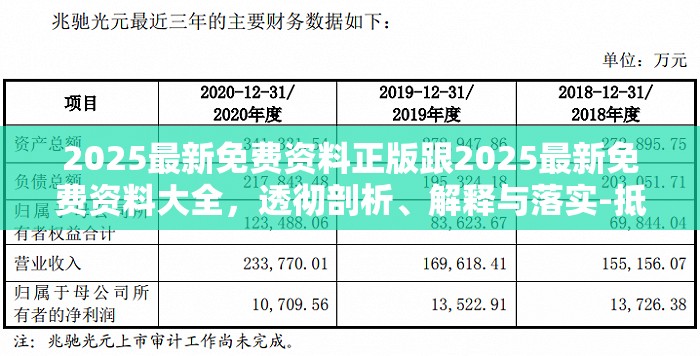 2025最新免费资料正版跟2025最新免费资料大全，透彻剖析、解释与落实-抵制不实的假包装