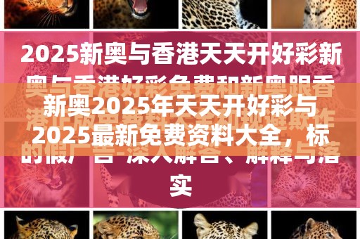 新奥2025年天天开好彩与2025最新免费资料大全，标准释义、专家解读解释与落实?留心虚假的虚架势