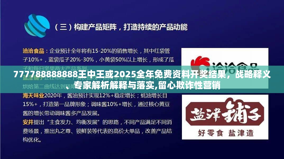 777788888888王中王或2025全年免费资料开奖结果，战略释义、专家解析解释与落实,留心欺诈性营销