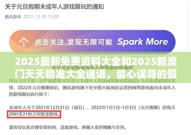 2025最新免费资料大全和2025新澳门天天精准大全谜语，留心误导的假幌子链
