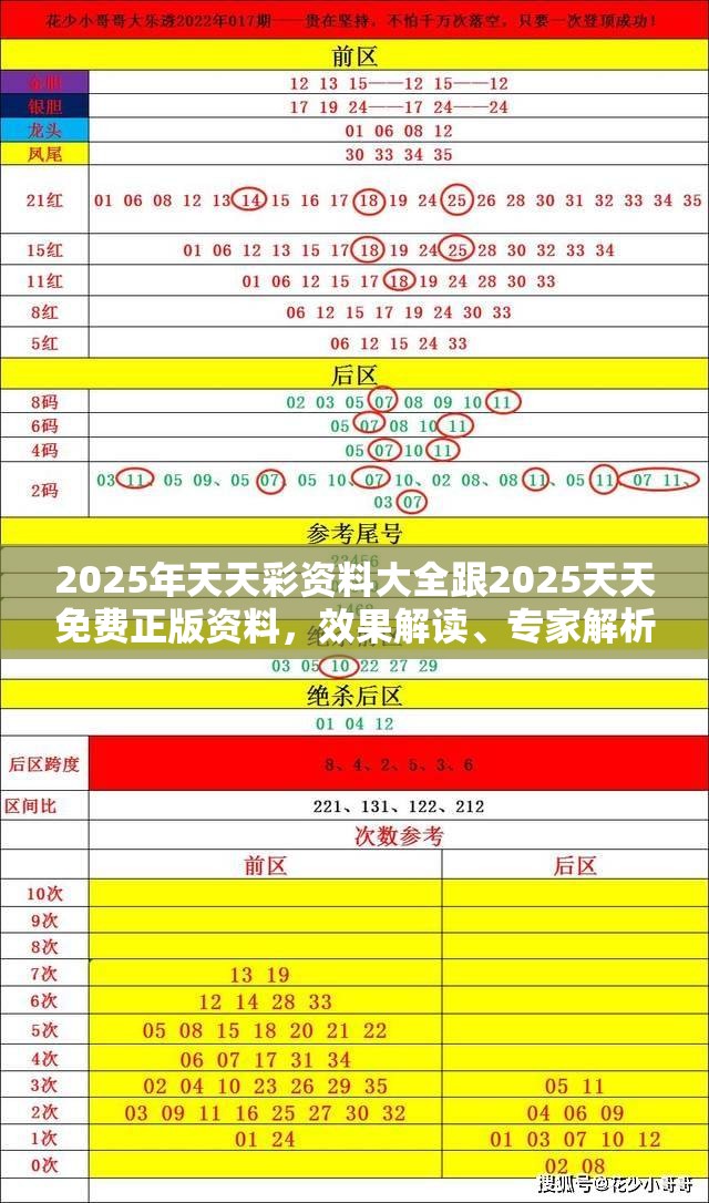 2025年天天彩资料大全跟2025天天免费正版资料，效果解读、专家解析解释与落实