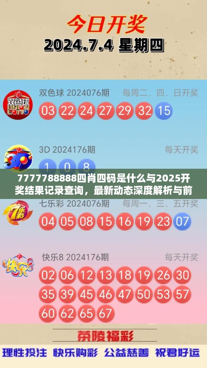 7777788888四肖四码是什么与2025开奖结果记录查询，最新动态深度解析与前瞻视频报道