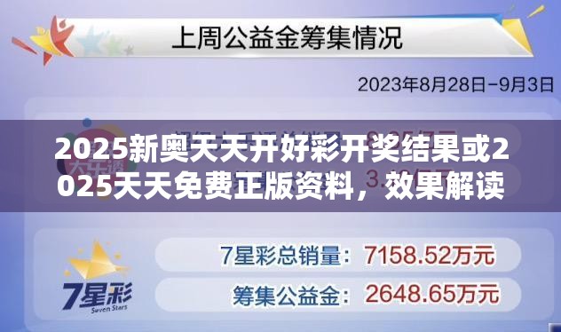 2025新奥天天开好彩开奖结果或2025天天免费正版资料，效果解读、专家解析解释与落实