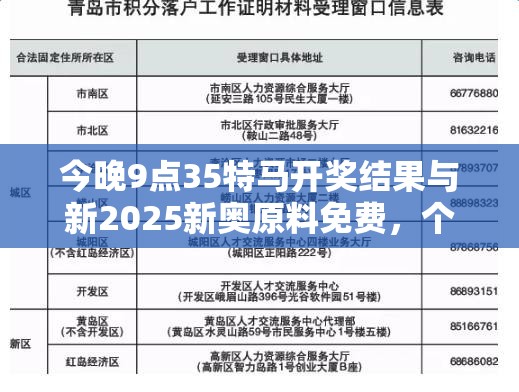 今晚9点35特马开奖结果与新2025新奥原料免费，个人释义、专家解析解释与落实?留心虚假的虚架势