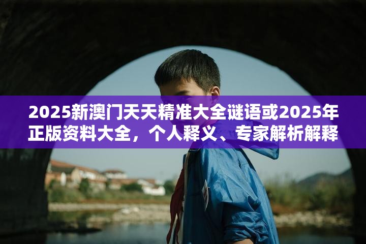 2025新澳门天天精准大全谜语或2025年正版资料大全，个人释义、专家解析解释与落实?留心虚假的虚架势