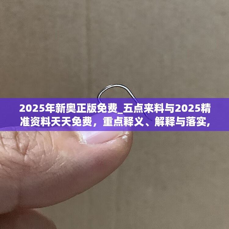 2025年新奥正版免费_五点来料与2025精准资料天天免费，重点释义、解释与落实,警惕不实的钓鱼钩