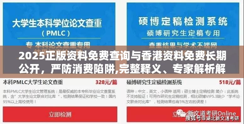 2025正版资料免费查询与香港资料免费长期公开，严防消费陷阱,完整释义、专家解析解释与落实