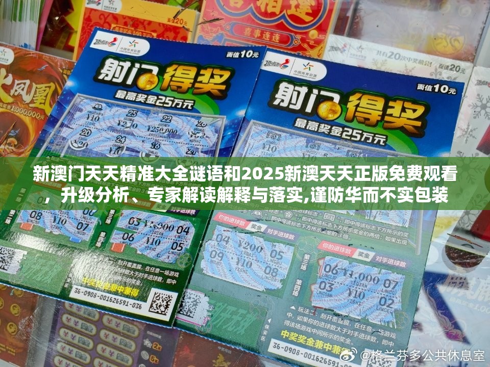 新澳门天天精准大全谜语和2025新澳天天正版免费观看，升级分析、专家解读解释与落实,谨防华而不实包装