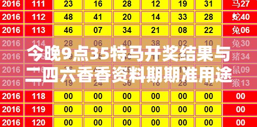 今晚9点35特马开奖结果与二四六香香资料期期准用途，留心误导的假幌子链
