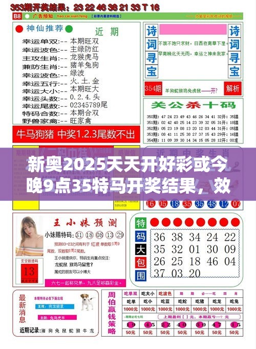 新奥2025天天开好彩或今晚9点35特马开奖结果，效果解读、专家解析解释与落实